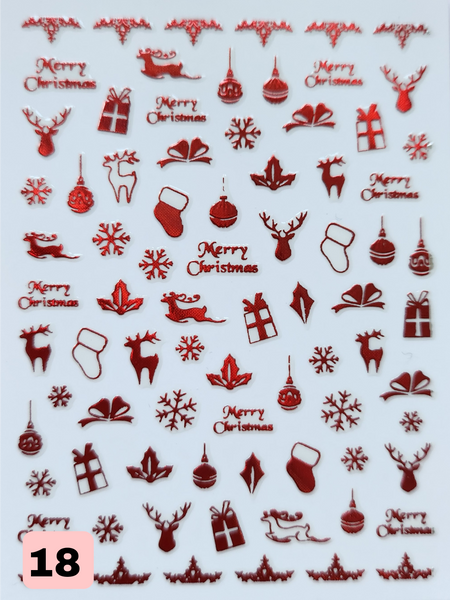 Christmas nail stickers
